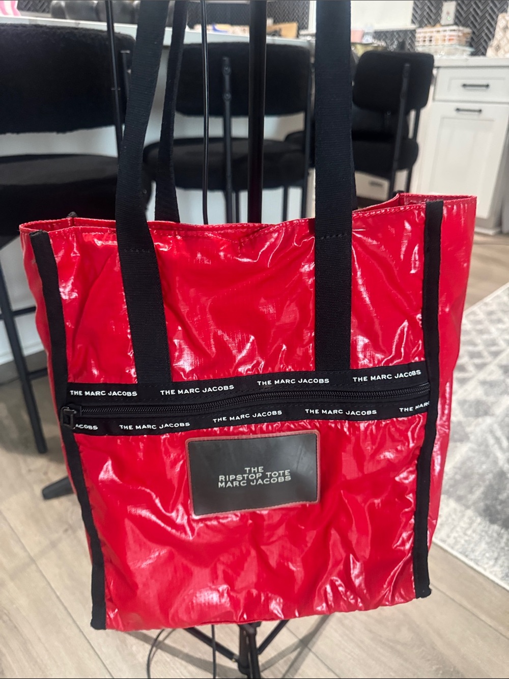 Marc Jacobs Red Ripstop Tote Bag